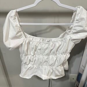 White Off the Shoulder Top XL